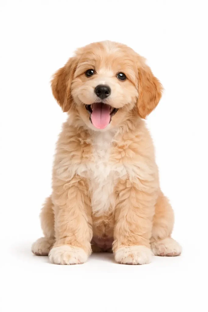 Australian Labradoodle puppy sitting – Australian Labradoodle weight calculator
